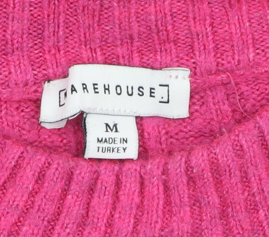 Womens UK Size M Warehouse Pink Pullover Jumper