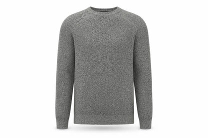 Zara Man Men's Grey Cotton Knit Crew Neck Jumper Size M