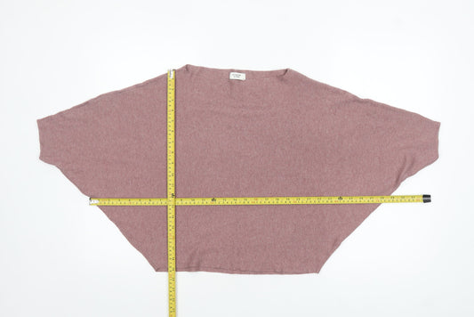 Womens UK Size M Jacqueline de Yong Pink Cape Jumper