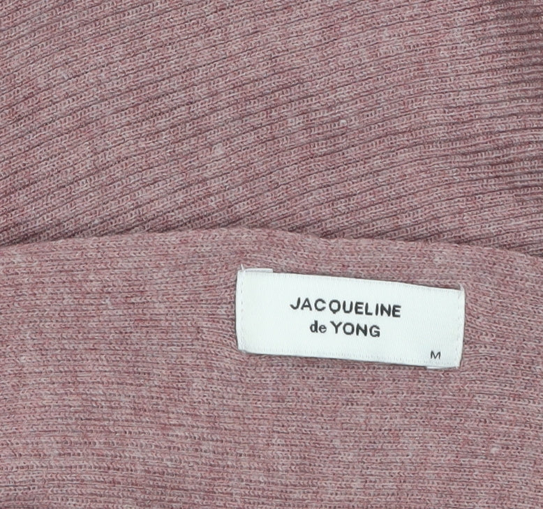 Womens UK Size M Jacqueline de Yong Pink Cape Jumper