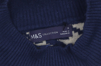 Womens UK Size 8 Marks and Spencer Beige Pullover Jumper