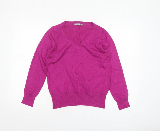 Womens UK Size 12 Marks and Spencer Purple Pullover Jumper