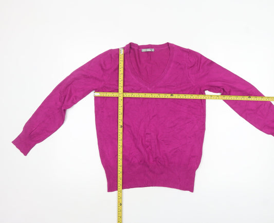 Womens UK Size 12 Marks and Spencer Purple Pullover Jumper