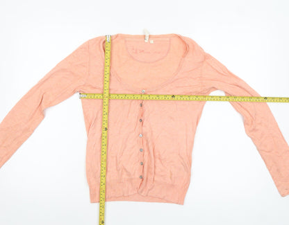 Womens UK Size 10 Harvest Pink Cardigan Jumper