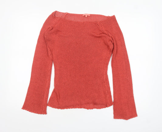 Womens UK Size L Stradivarius Red Pullover Jumper