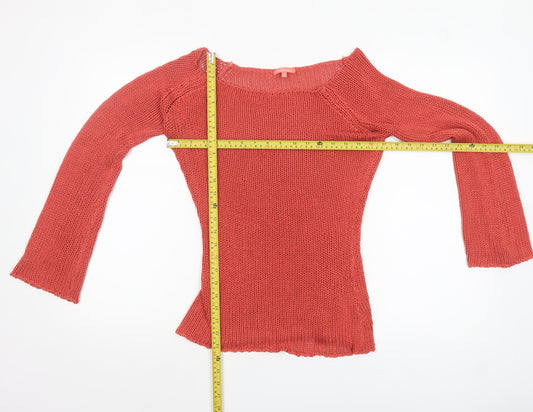 Womens UK Size L Stradivarius Red Pullover Jumper