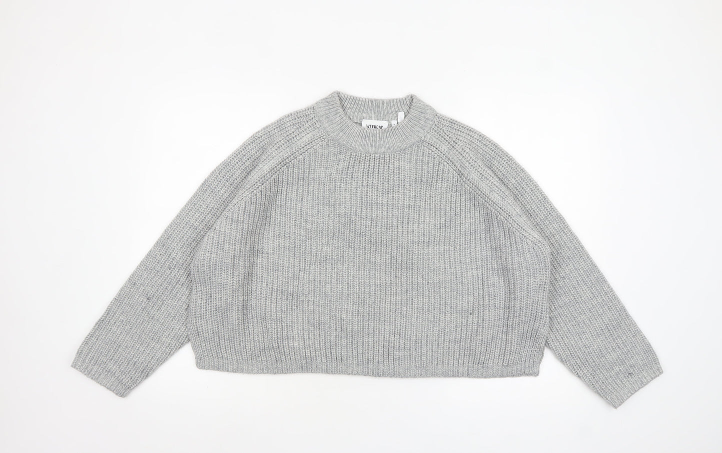 Womens UK Size M Weekday Grey Pullover Jumper
