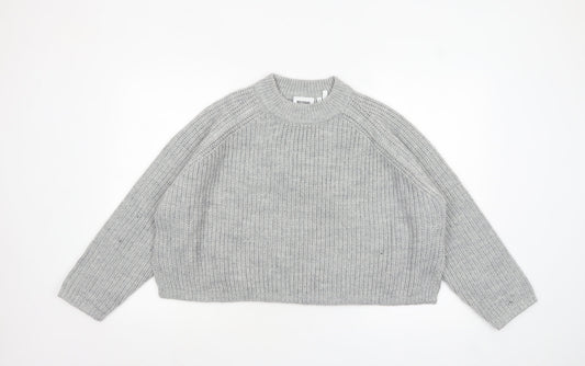 Womens UK Size M Weekday Grey Pullover Jumper