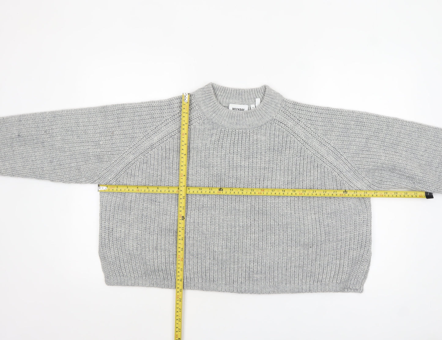 Womens UK Size M Weekday Grey Pullover Jumper
