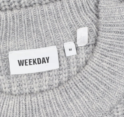 Womens UK Size M Weekday Grey Pullover Jumper