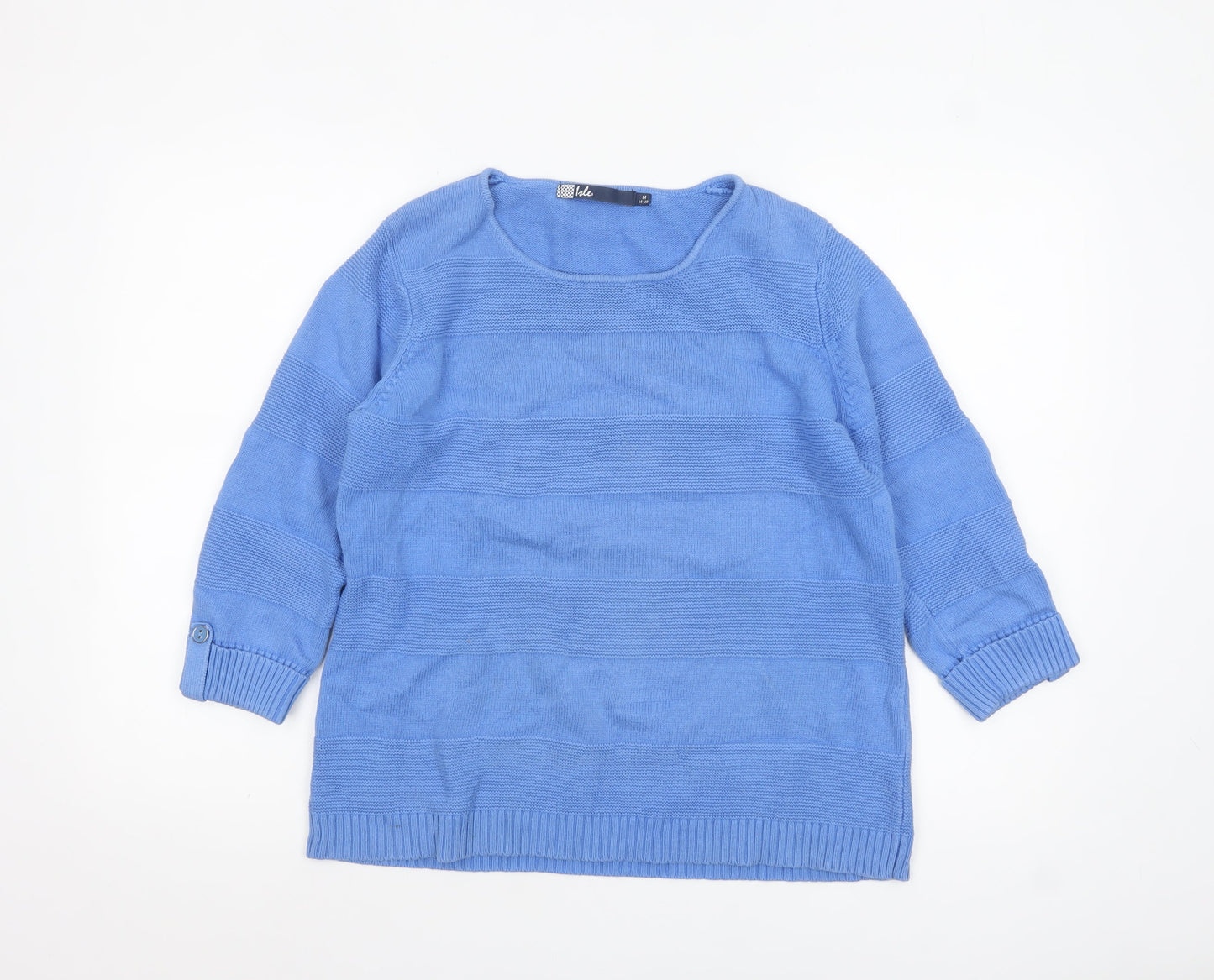 Womens UK Size 14-16 Isle Blue Pullover Jumper