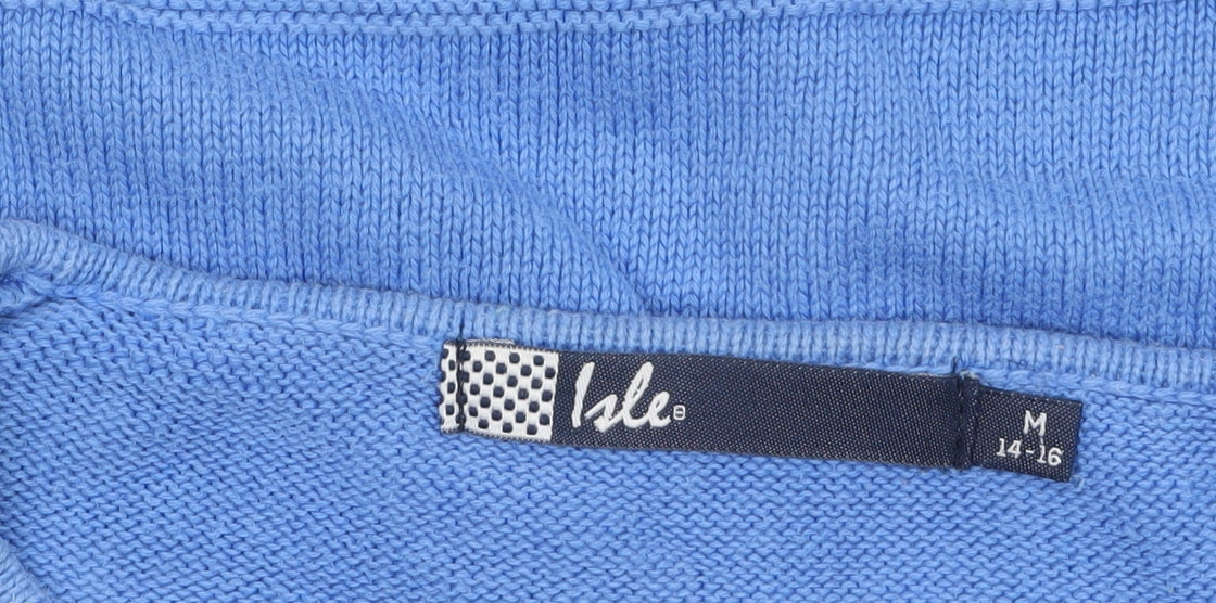 Womens UK Size 14-16 Isle Blue Pullover Jumper