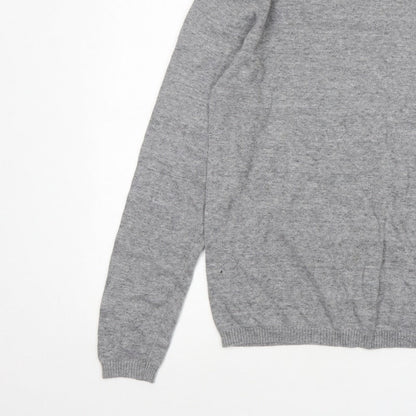 Bertoni of Denmark Men's Grey Knit Pullover Jumper Size L
