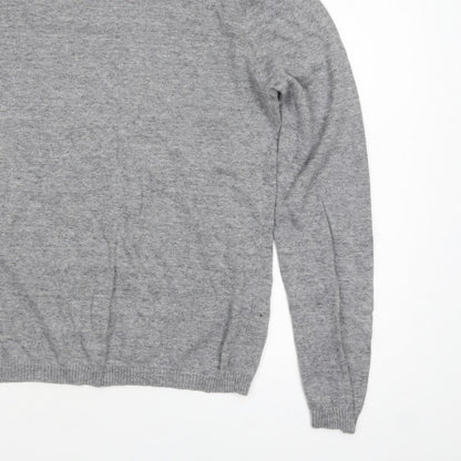 Bertoni of Denmark Men's Grey Knit Pullover Jumper Size L
