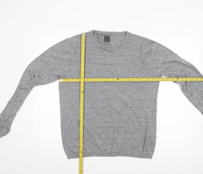 Bertoni of Denmark Men's Grey Knit Pullover Jumper Size L