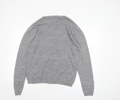 Bertoni of Denmark Men's Grey Knit Pullover Jumper Size L