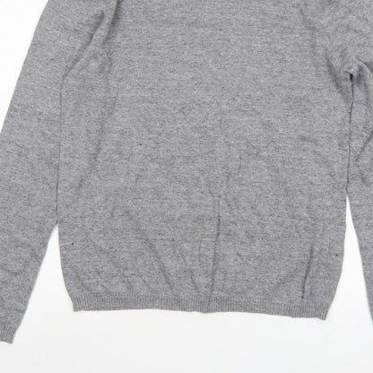 Bertoni of Denmark Men's Grey Knit Pullover Jumper Size L