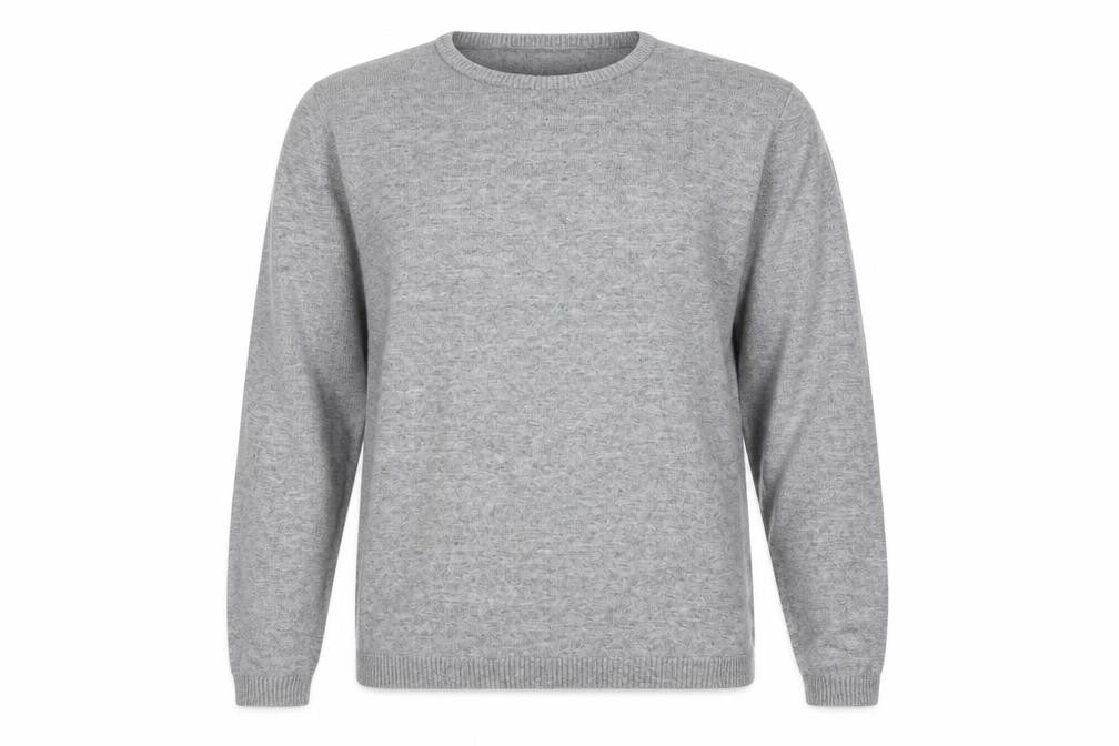 Bertoni of Denmark Men's Grey Knit Pullover Jumper Size L