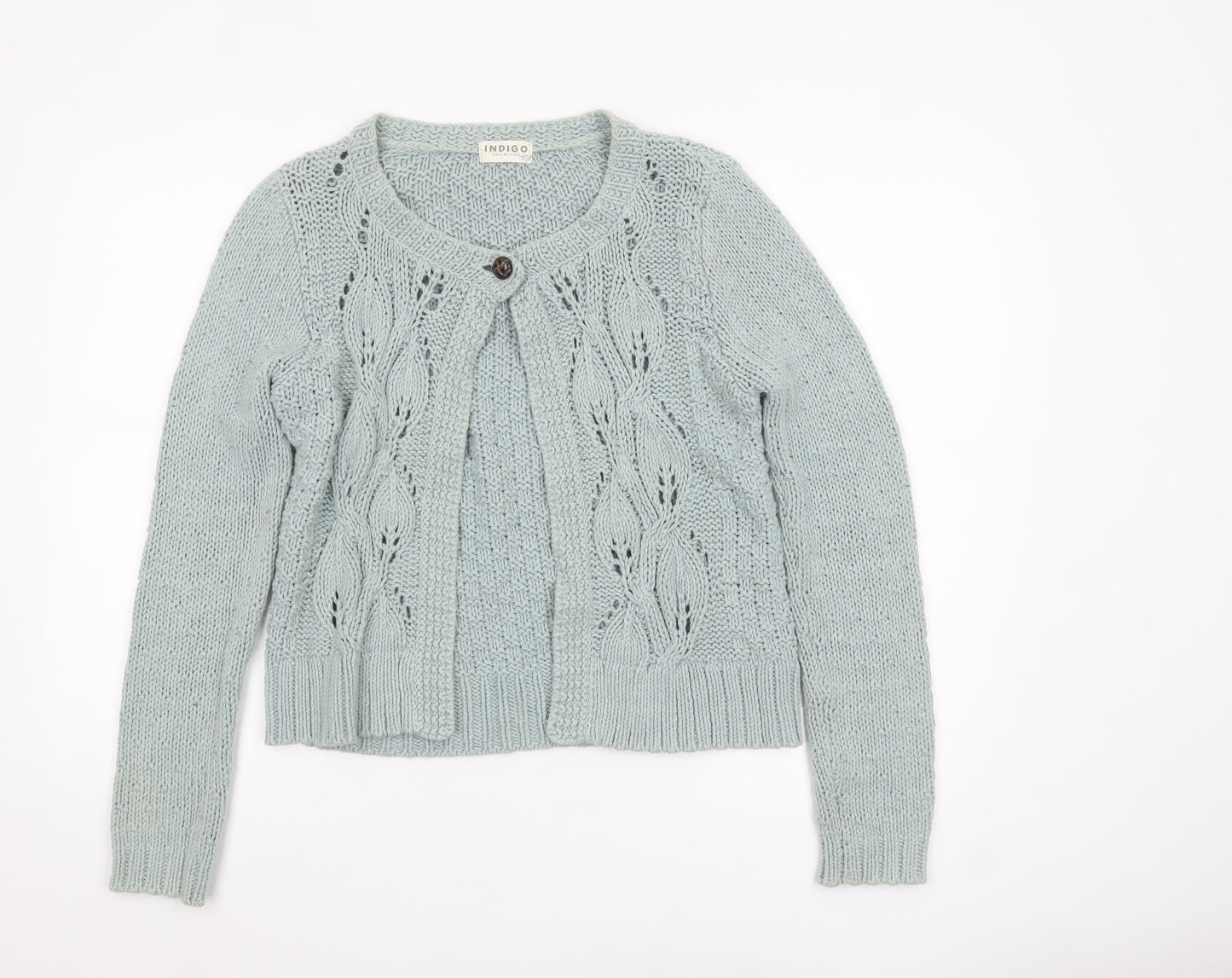 Womens UK Size 14 Marks and Spencer Green Cardigan Jumper