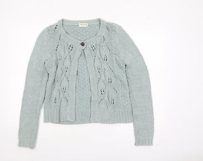 Womens UK Size 14 Marks and Spencer Green Cardigan Jumper