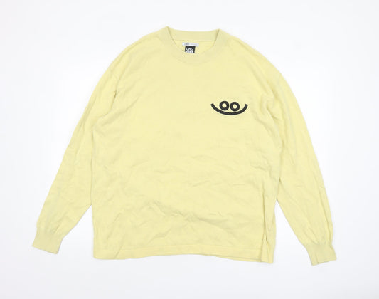 Mens UK Size XL Zara Yellow Pullover Jumper