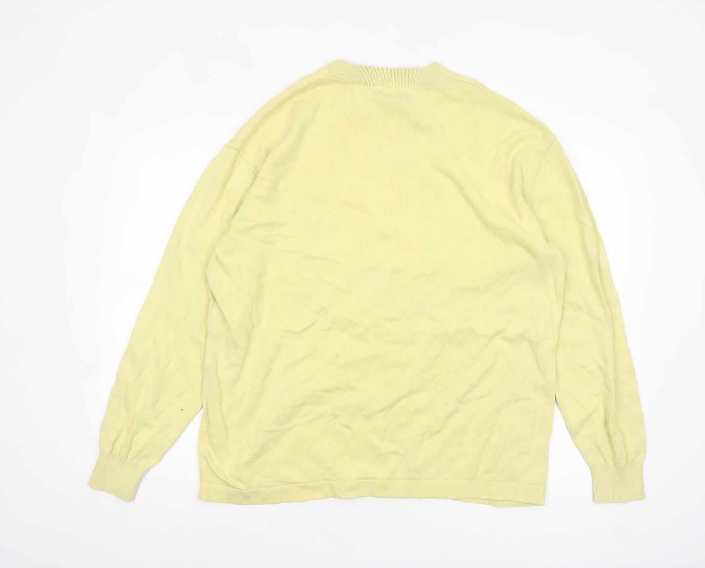 Mens UK Size XL Zara Yellow Pullover Jumper