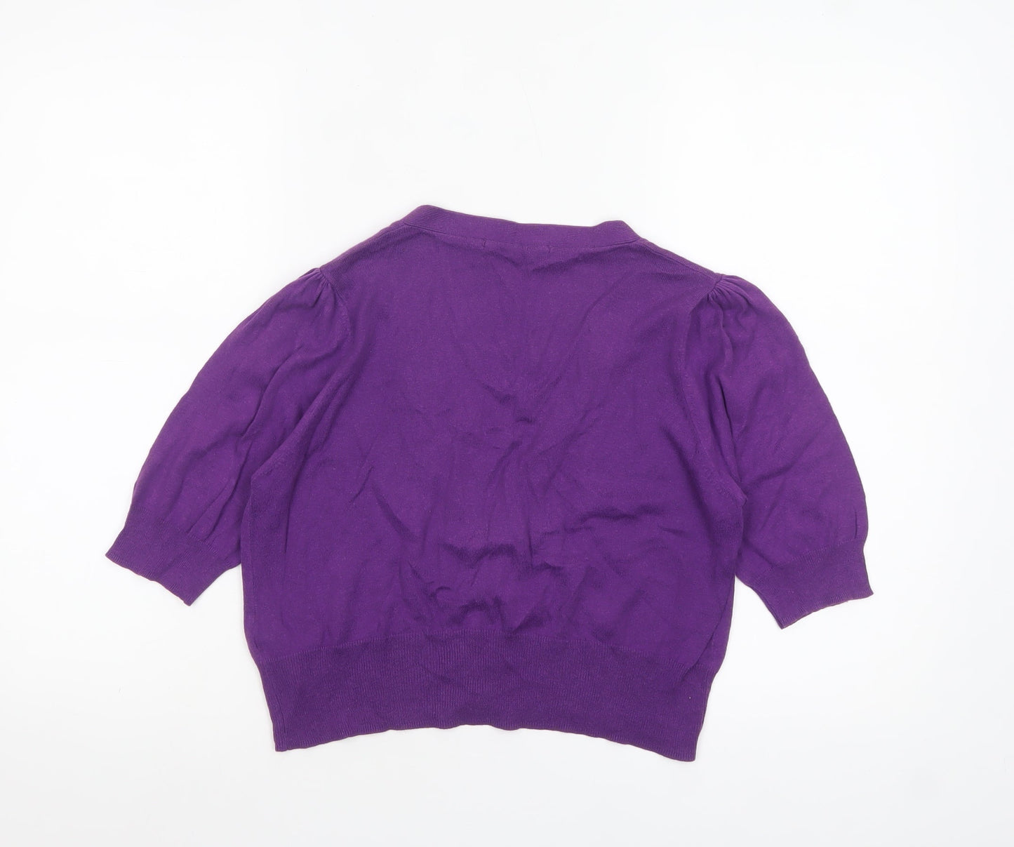 Womens UK Size 14 Marks and Spencer Purple Cardigan Jumper