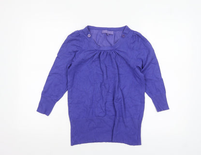 Womens UK Size 12 Autonomy Purple Pullover Jumper