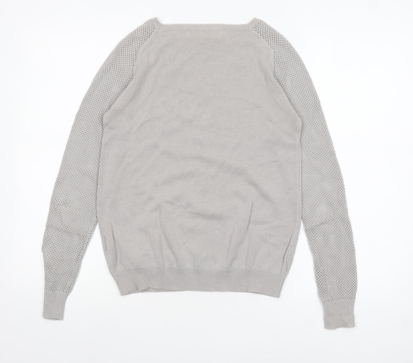 Womens UK Size 8 Zara Knit Grey Pullover Jumper