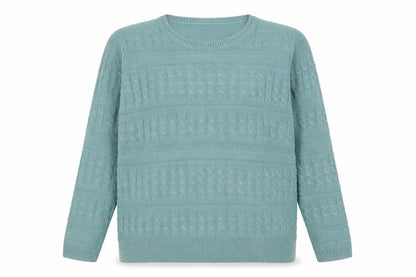 Womens UK Size 14-16 ISLE Green Pullover Jumper