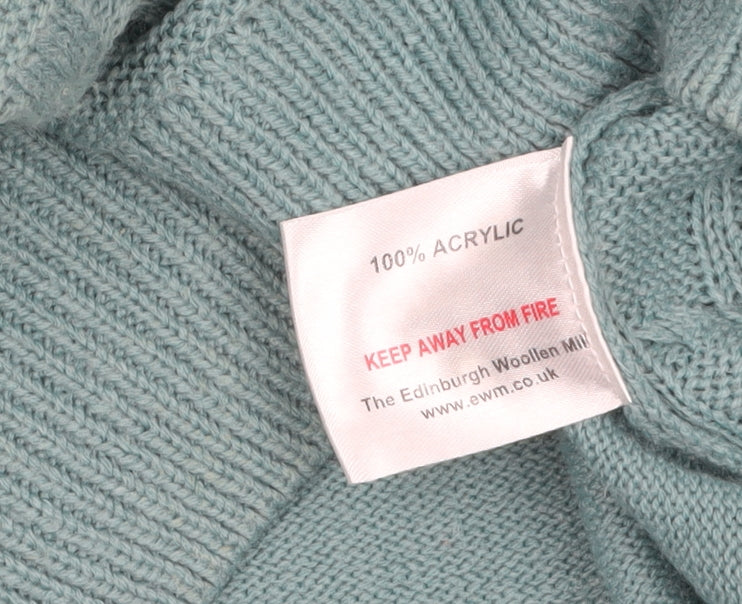 Womens UK Size 14-16 ISLE Green Pullover Jumper
