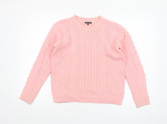 Womens UK Size 10 Warehouse Pink Pullover Jumper
