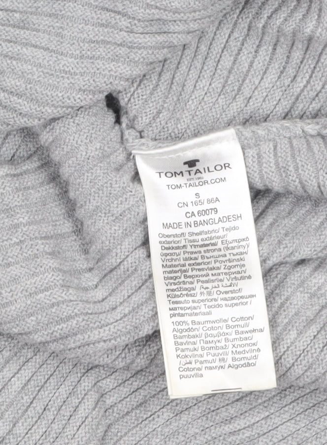 Womens UK Size S TOM TAILOR Grey Pullover Jumper