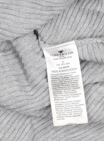Womens UK Size S TOM TAILOR Grey Pullover Jumper