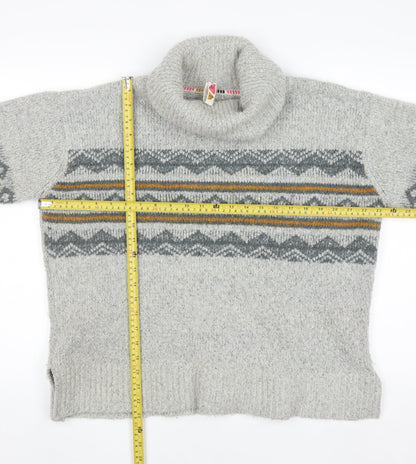 Unisex Adults UK Size 10 Weird Fish Grey Pullover Sweatshirt