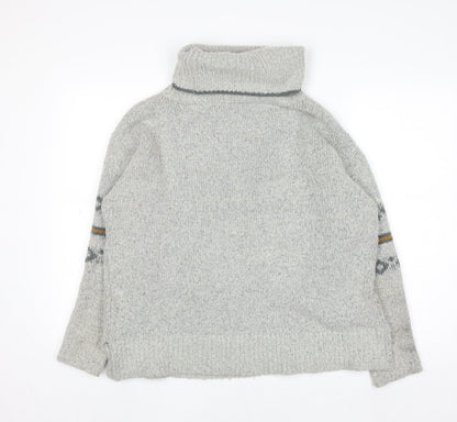 Unisex Adults UK Size 10 Weird Fish Grey Pullover Sweatshirt
