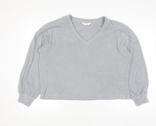 Womens UK Size L Marks and Spencer Grey Pullover Jumper