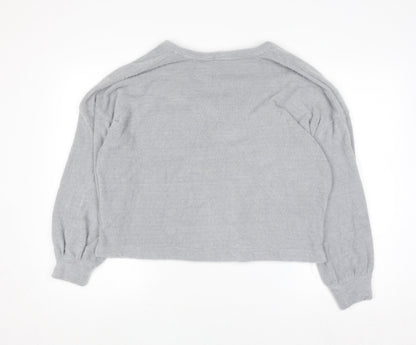Womens UK Size L Marks and Spencer Grey Pullover Jumper