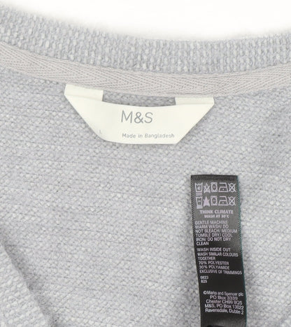 Womens UK Size L Marks and Spencer Grey Pullover Jumper