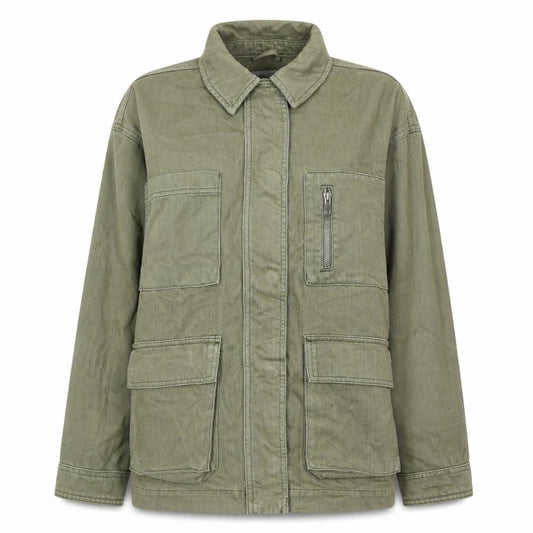 Womens UK Size S Topshop Green Military Jacket