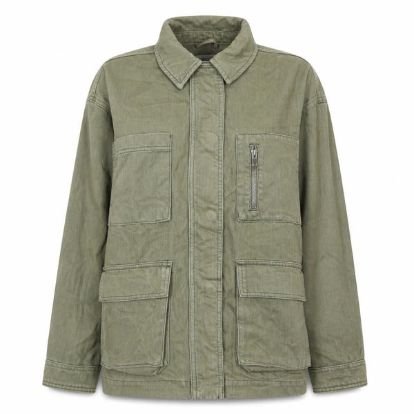Womens UK Size S Topshop Green Military Jacket