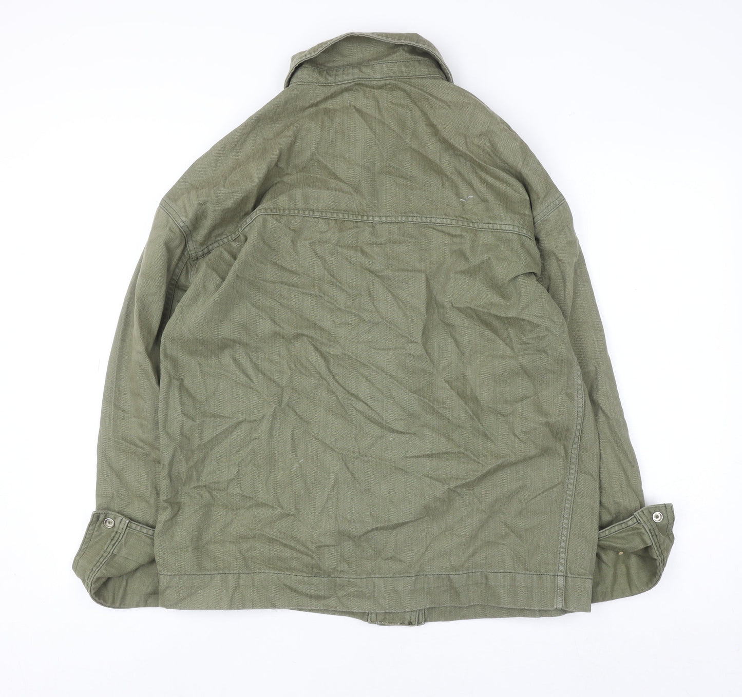 Womens UK Size S Topshop Green Military Jacket