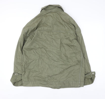 Womens UK Size S Topshop Green Military Jacket