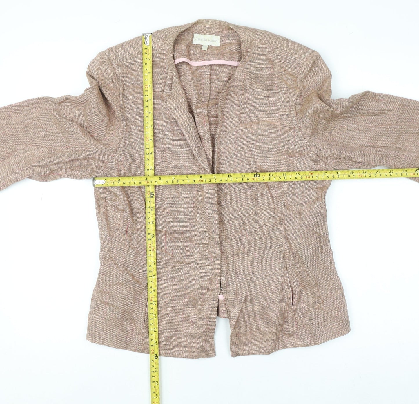 Womens UK Size M Austin Reed Regular Beige Suit Jacket