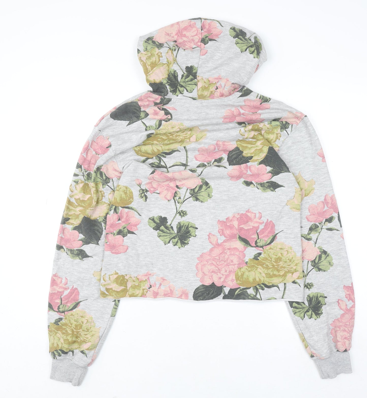 Womens UK Size XS H&M Grey Pullover Hoodie