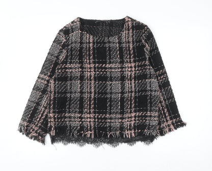 Womens UK Size L Zara Black Pullover Jumper