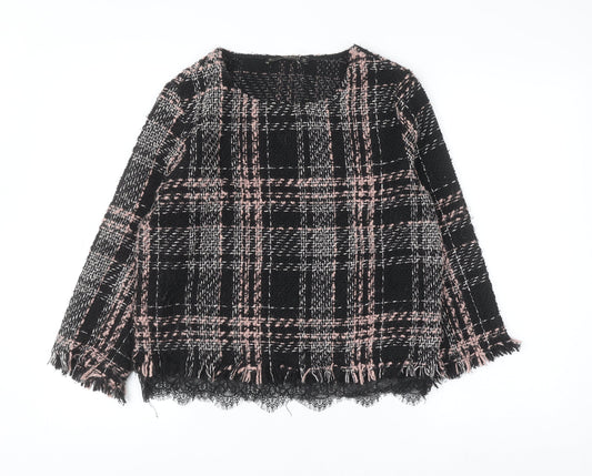 Womens UK Size L Zara Black Pullover Jumper
