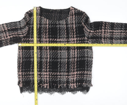Womens UK Size L Zara Black Pullover Jumper