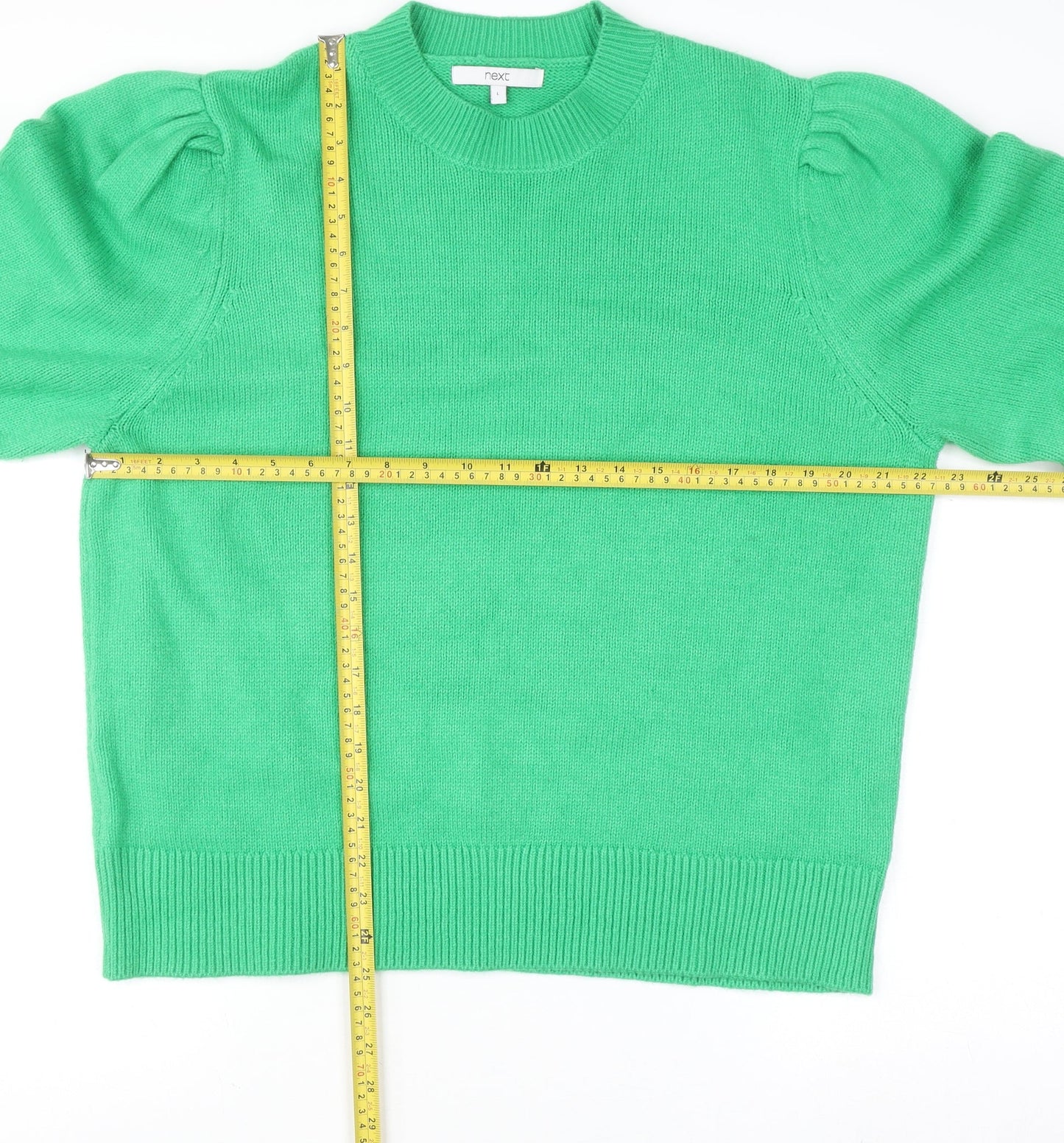 Womens UK Size L NEXT Green Pullover Jumper