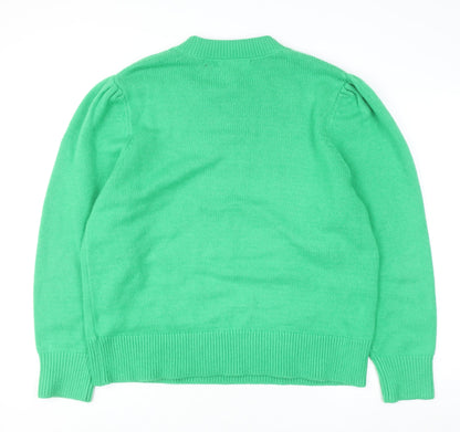 Womens UK Size L NEXT Green Pullover Jumper